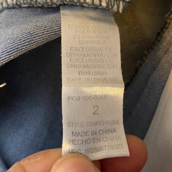 Democracy Womens Jeans Size 2 Ab Technology Skinny Light Wash Stretch Denim - Picture 8 of 10